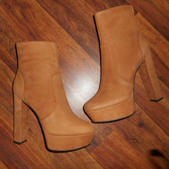 NIB Schutz Platform Nubuck leather boots, 7.5 - Picture 3 of 10